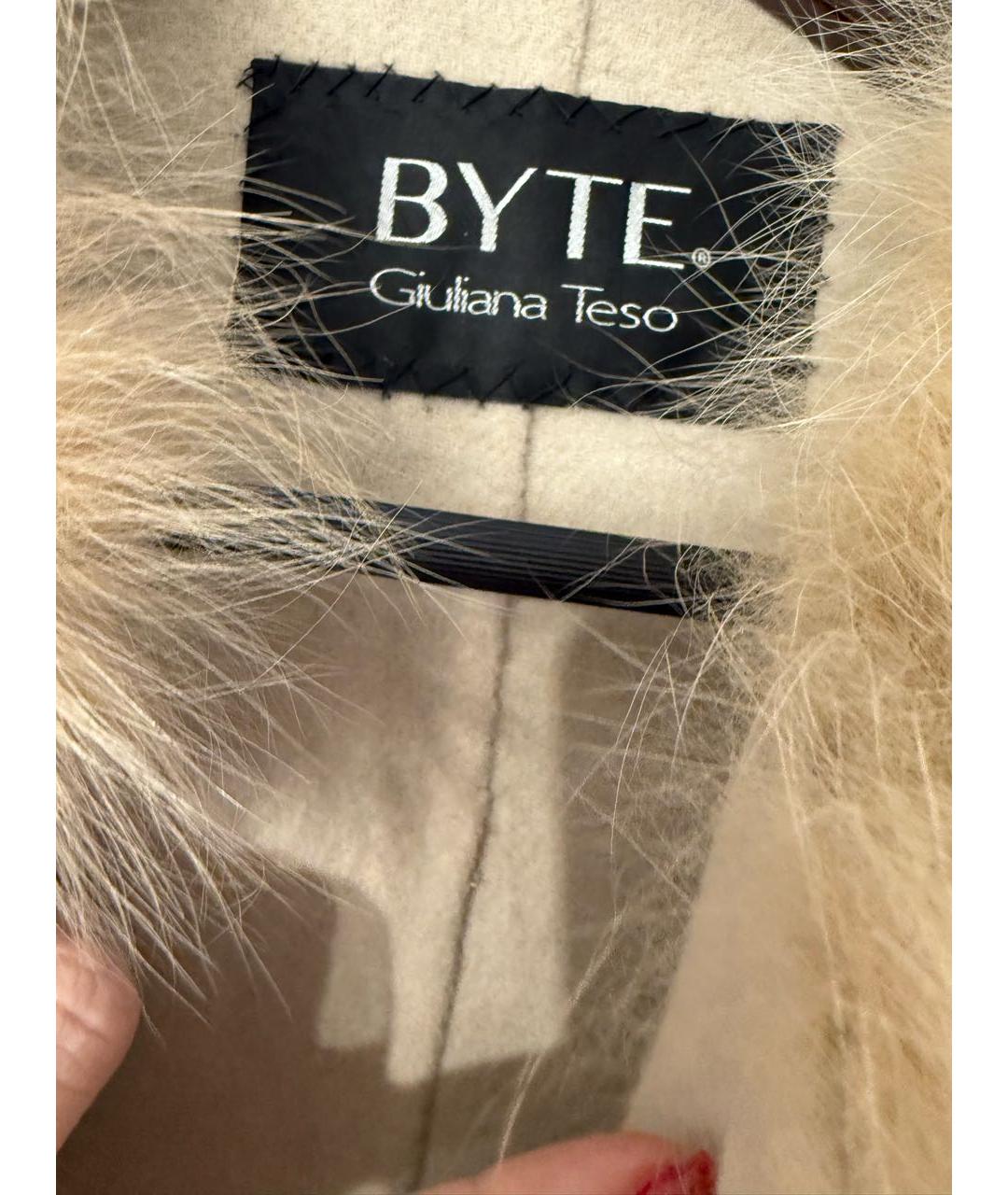 GIULIANA TESO Бежевое кашемировое пальто, фото 2