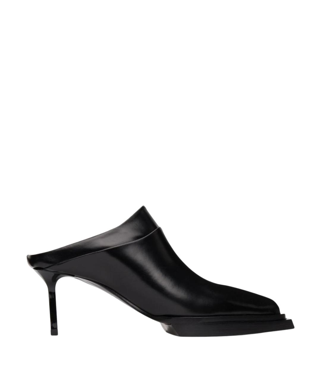 1017 ALYX 9SM Черные кожаные сабо, фото 1