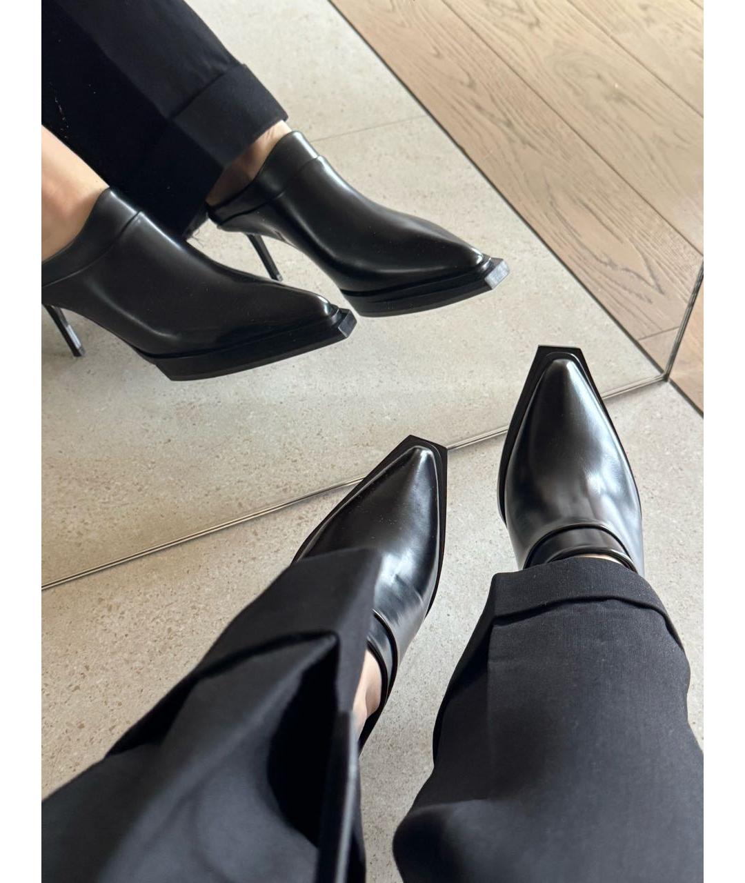 1017 ALYX 9SM Черные кожаные сабо, фото 5