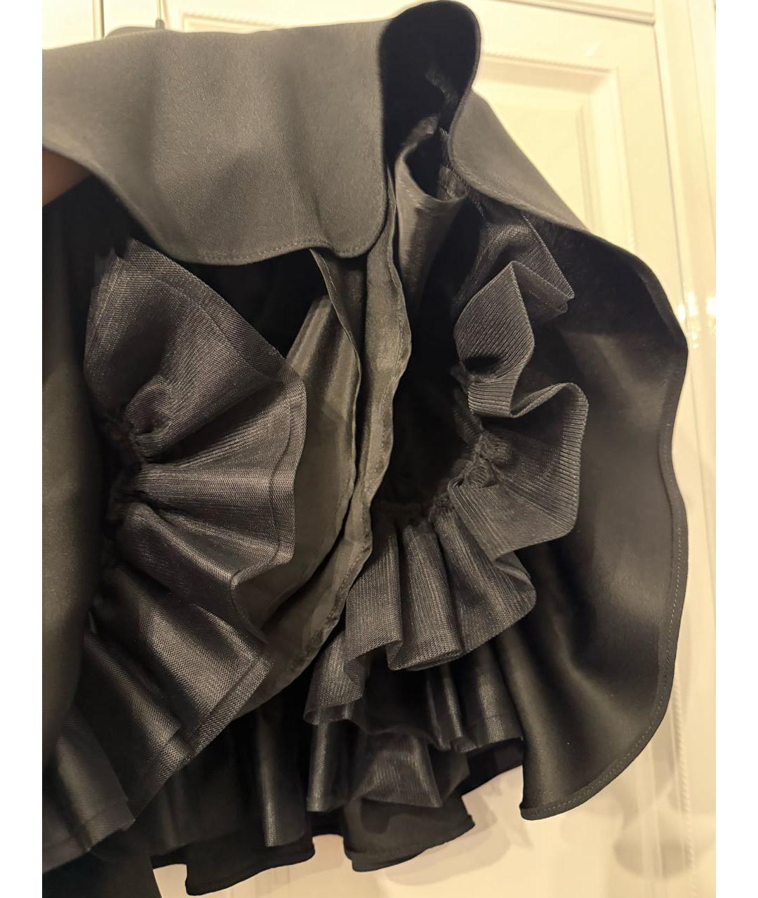 VERSUS VERSACE Черная хлопковая юбка мини, фото 3