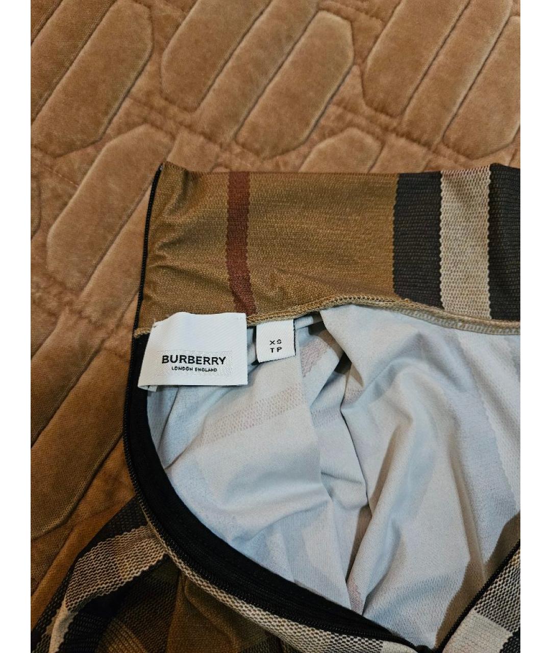 BURBERRY Коричневая полиамидовая водолазка, фото 3