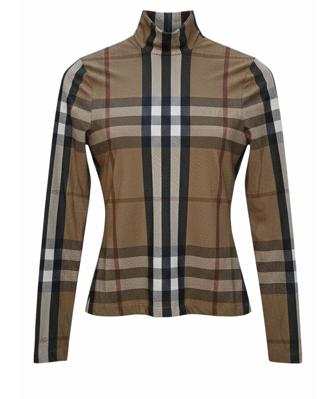 BURBERRY Коричневая полиамидовая водолазка, фото 1