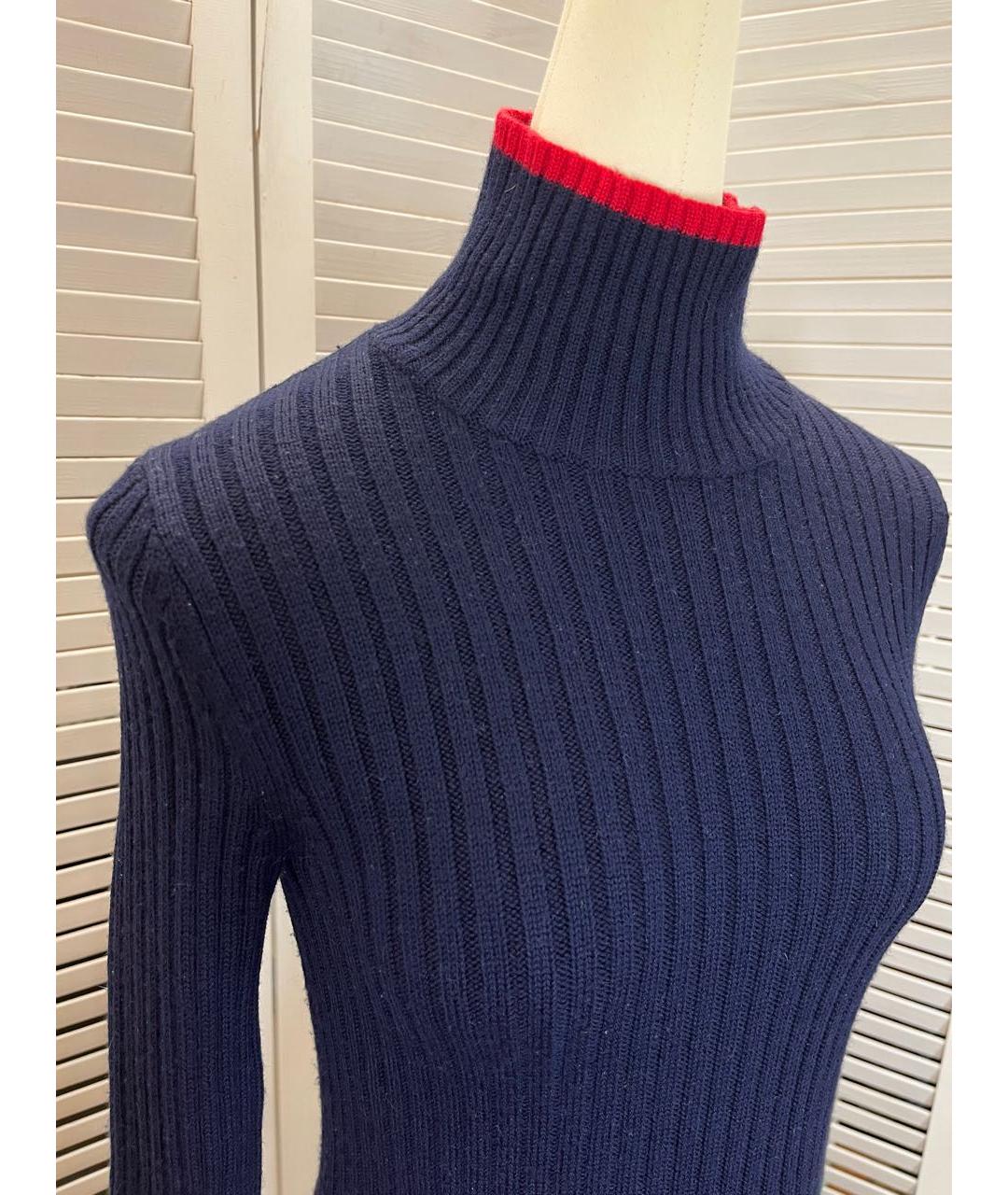 RALPH LAUREN Темно-синяя шерстяная водолазка, фото 8