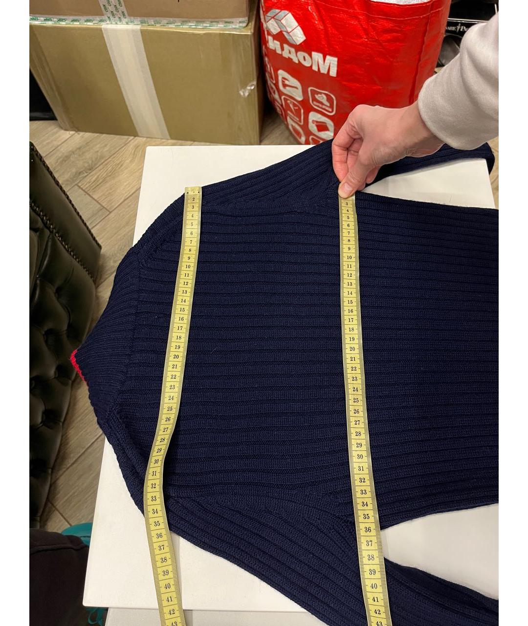 RALPH LAUREN Темно-синяя шерстяная водолазка, фото 3