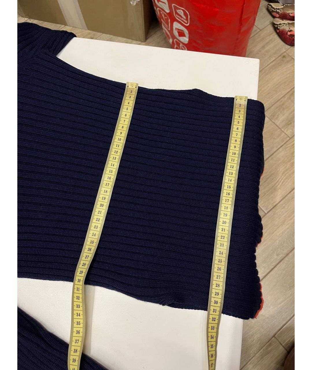 RALPH LAUREN Темно-синяя шерстяная водолазка, фото 2