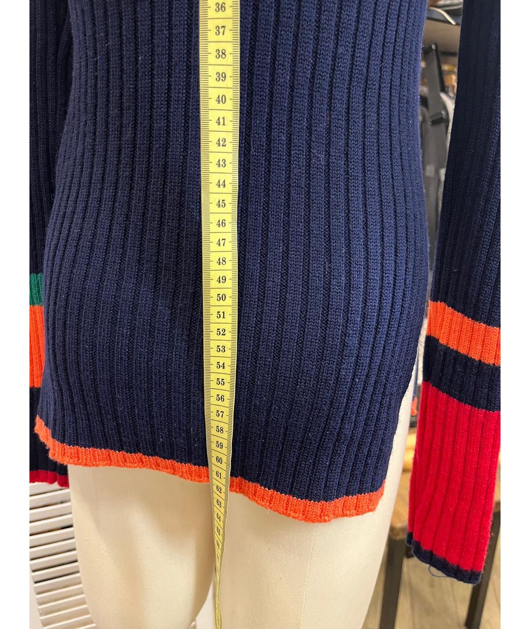 RALPH LAUREN Темно-синяя шерстяная водолазка, фото 6