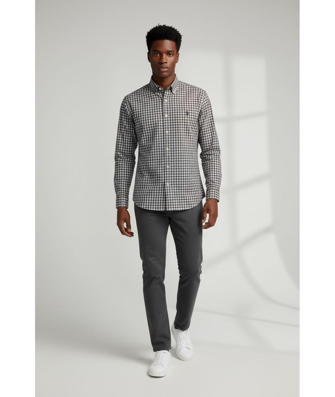 RALPH LAUREN Мульти хлопковая кэжуал рубашка, фото 2