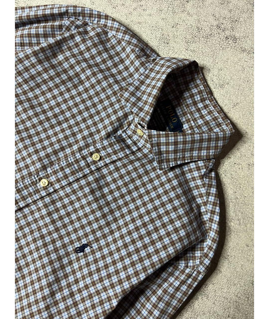 RALPH LAUREN Мульти хлопковая кэжуал рубашка, фото 5