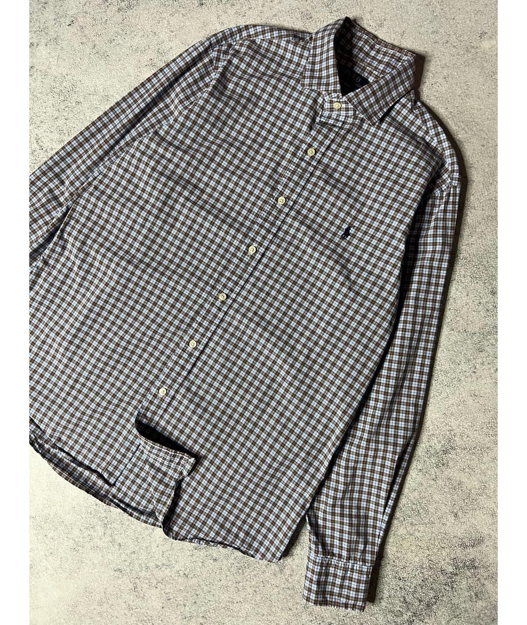 RALPH LAUREN Мульти хлопковая кэжуал рубашка, фото 4