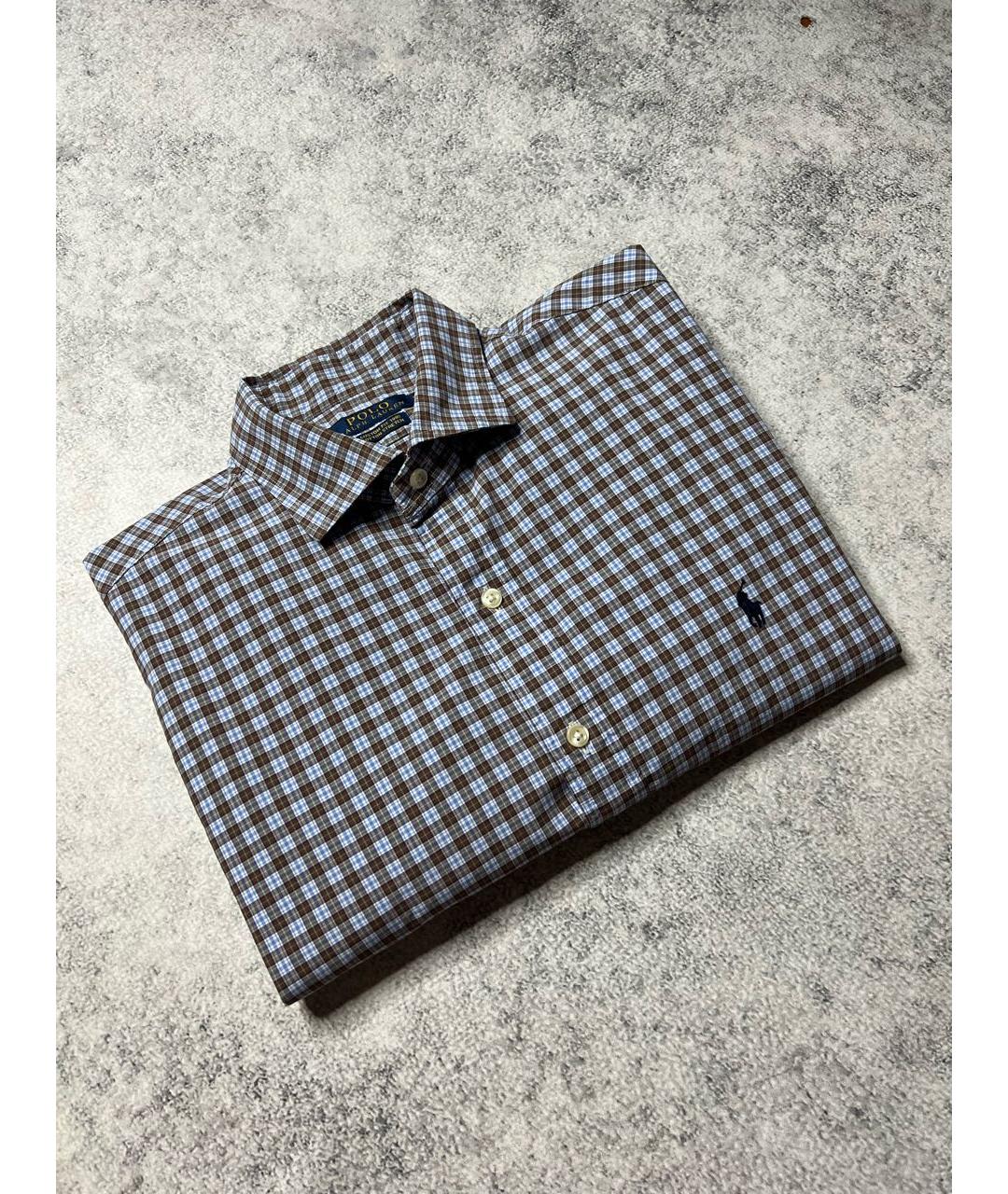 RALPH LAUREN Мульти хлопковая кэжуал рубашка, фото 3