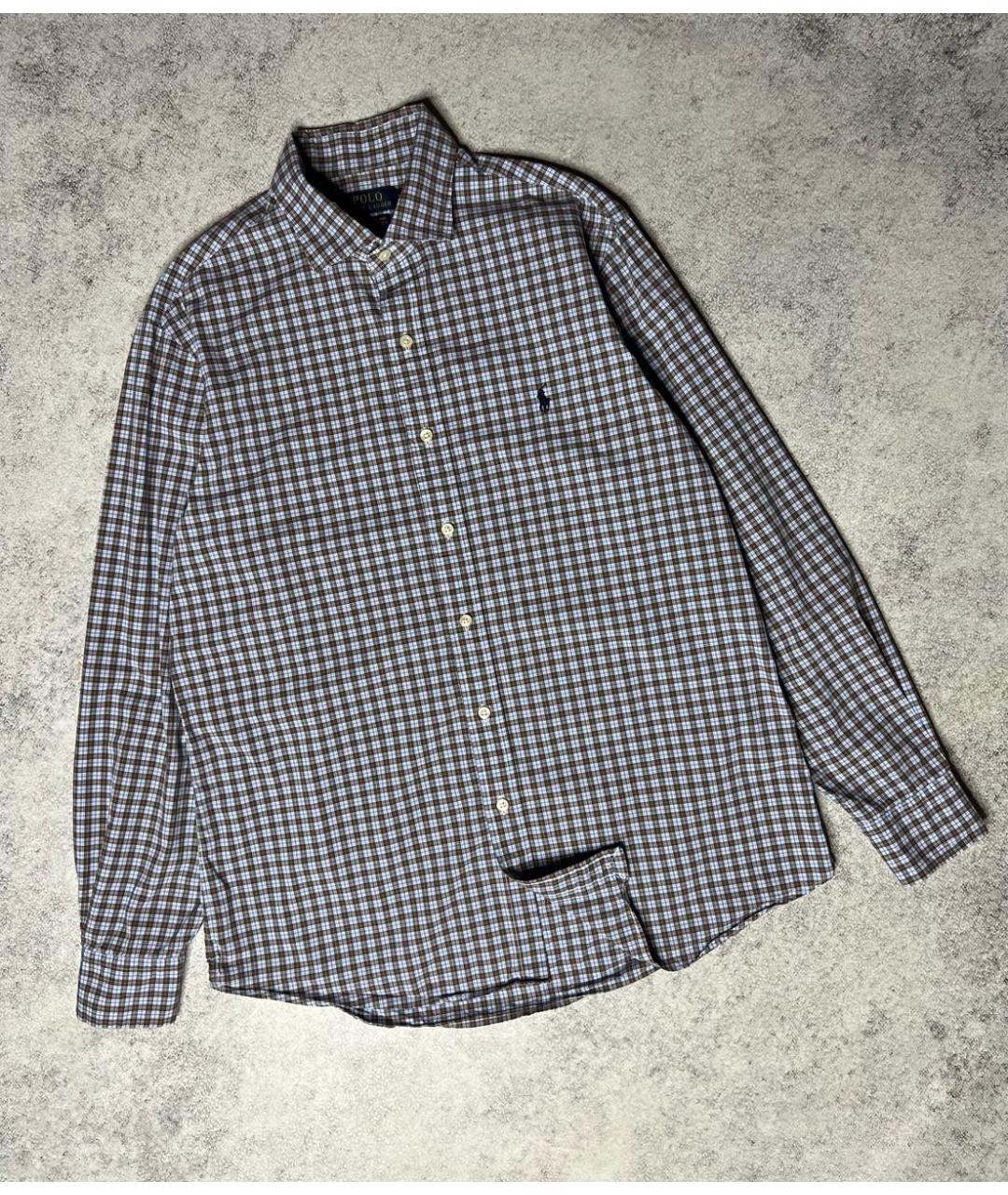 RALPH LAUREN Мульти хлопковая кэжуал рубашка, фото 8