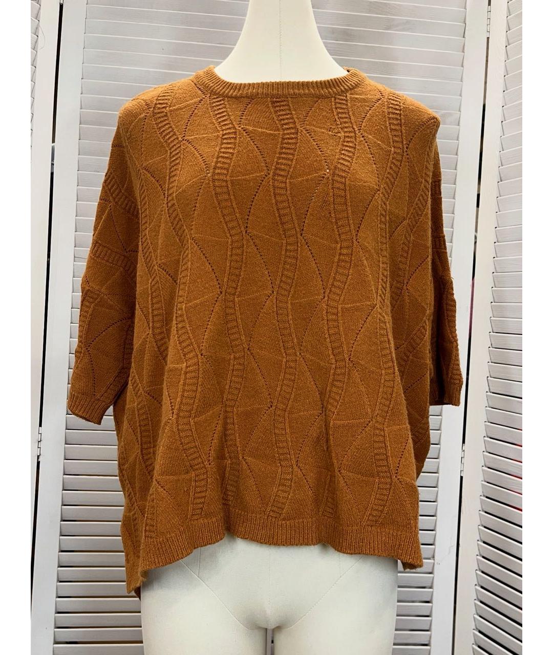 STELLA MCCARTNEY Коричневый кашемировый джемпер / свитер, фото 9