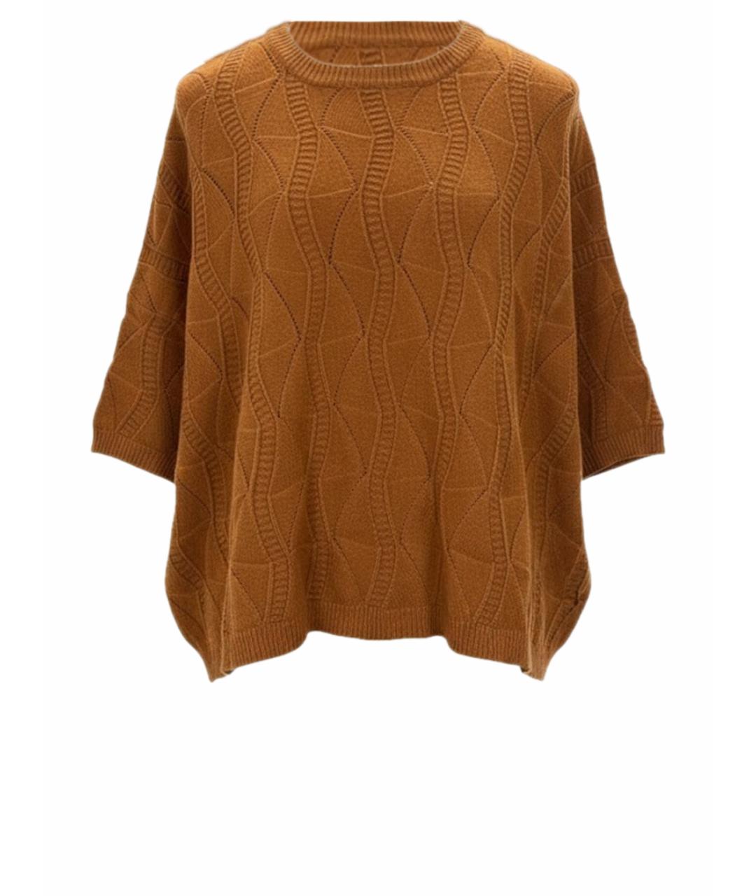 STELLA MCCARTNEY Коричневый кашемировый джемпер / свитер, фото 1