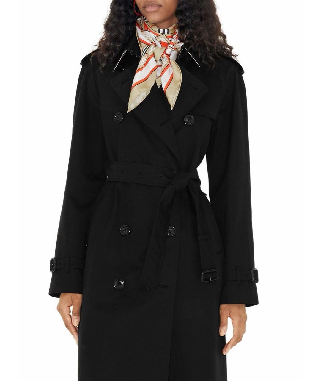 BURBERRY Бежевый шелковый шарф, фото 3