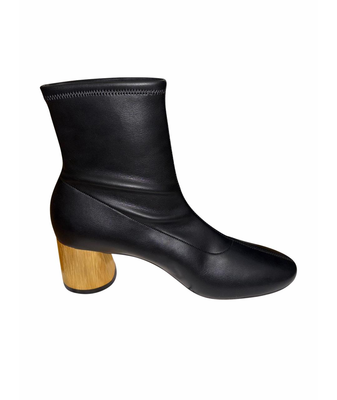 CASADEI Черные ботильоны из искусственной кожи, фото 1