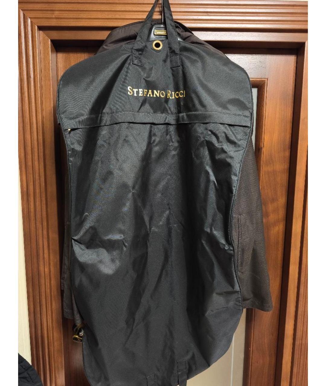 STEFANO RICCI Коричневый полиэстеровый тренч / плащ, фото 4