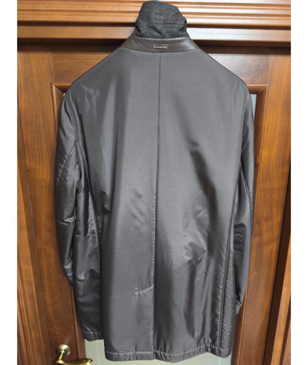 STEFANO RICCI Коричневый полиэстеровый тренч / плащ, фото 2