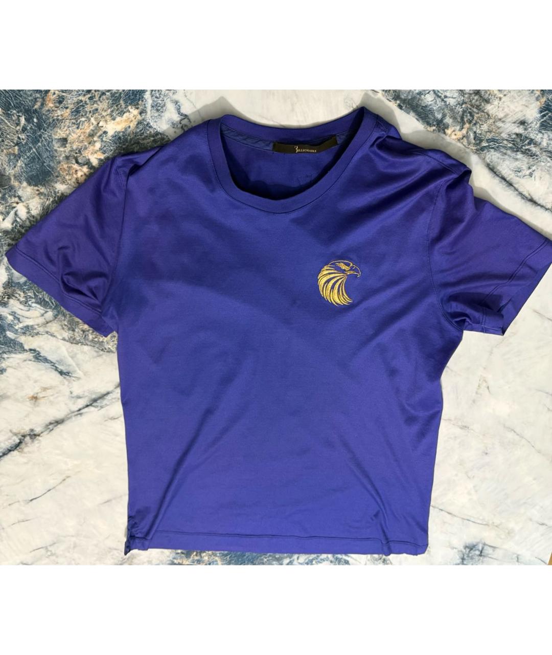 BILLIONAIRE Фиолетовая хлопковая футболка, фото 5