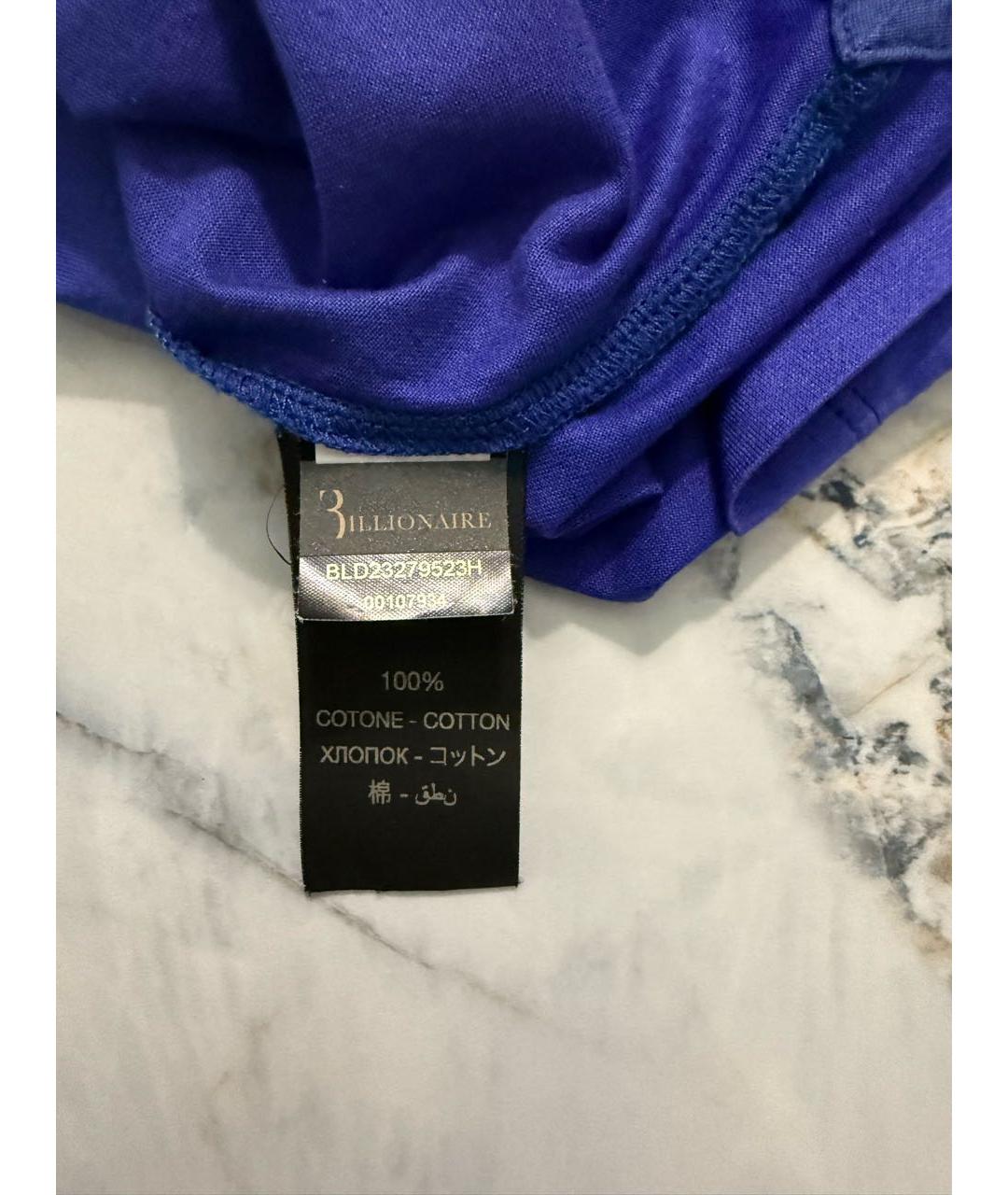 BILLIONAIRE Фиолетовая хлопковая футболка, фото 3
