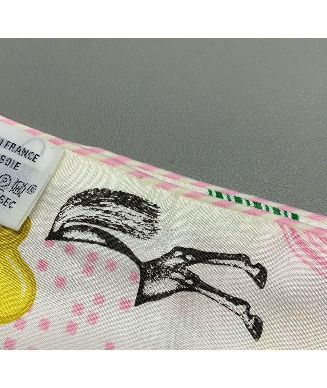 HERMES Мульти шелковый шарф, фото 5