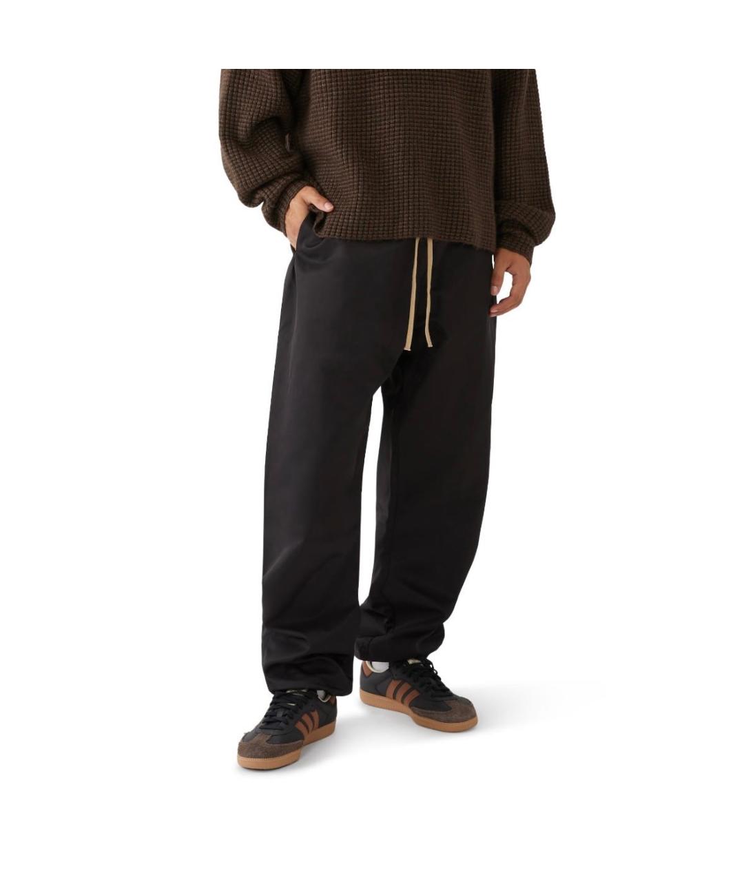 FEAR OF GOD ESSENTIALS Черные хлопковые повседневные брюки, фото 3