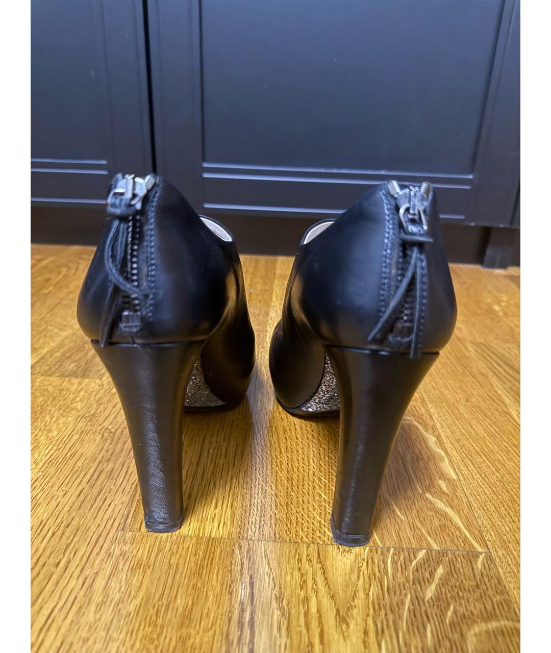 MIU MIU Черные кожаные туфли, фото 4