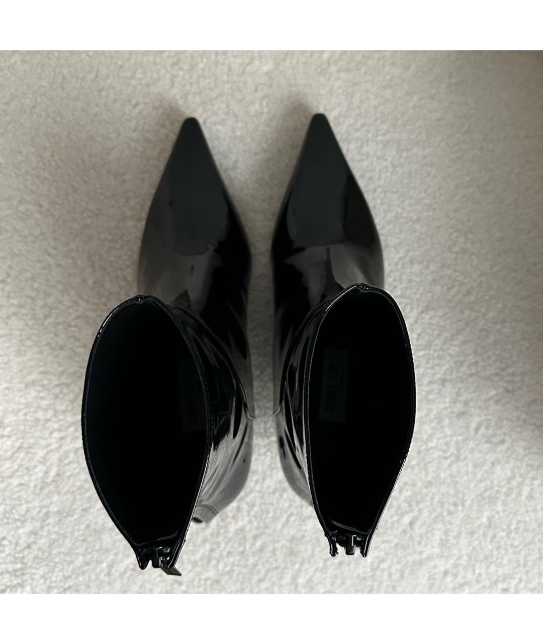 JIMMY CHOO Черные ботильоны из лакированной кожи, фото 3