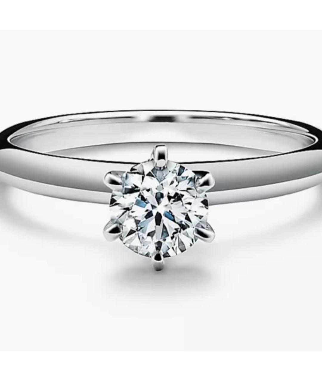 TIFFANY&CO Серебряное платиновое кольцо, фото 4