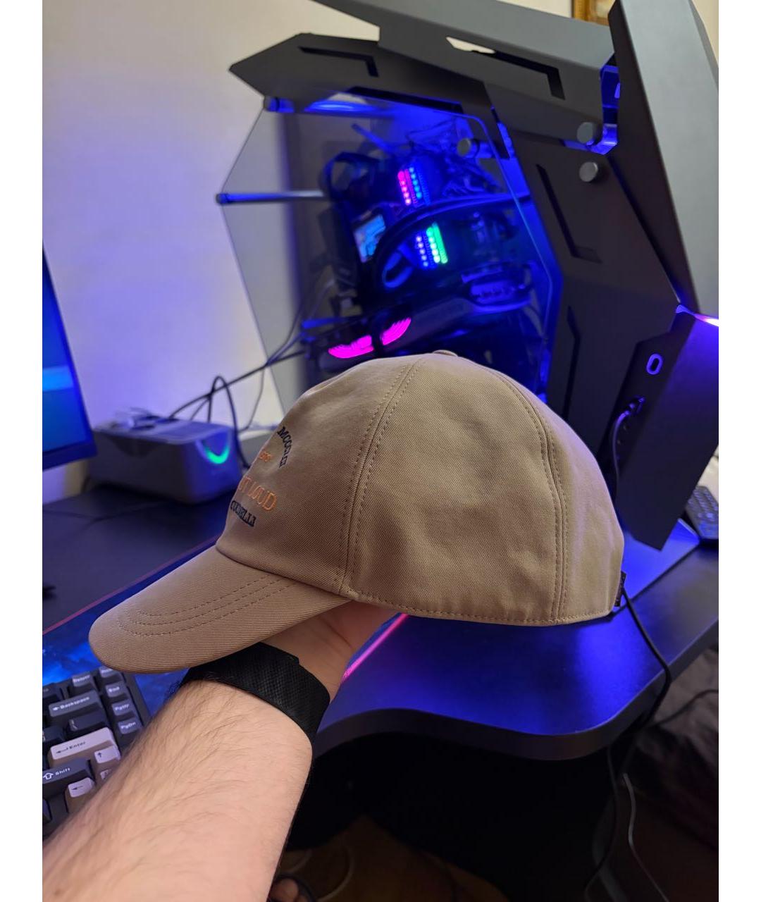 BRUNELLO CUCINELLI Бежевая хлопковая кепка/бейсболка, фото 8