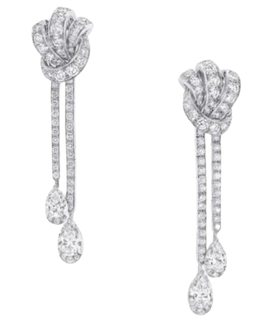 GRAFF Серебряные серьги из белого золота, фото 1