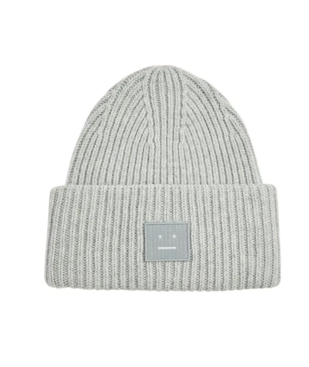 ACNE STUDIOS Серая шерстяная шапка, фото 1