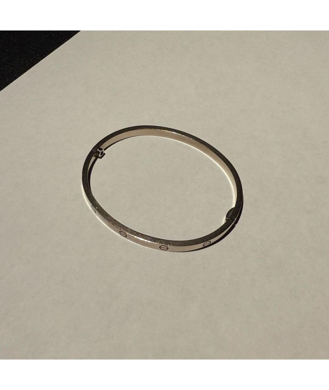 CARTIER Серебрянный браслет из белого золота, фото 3