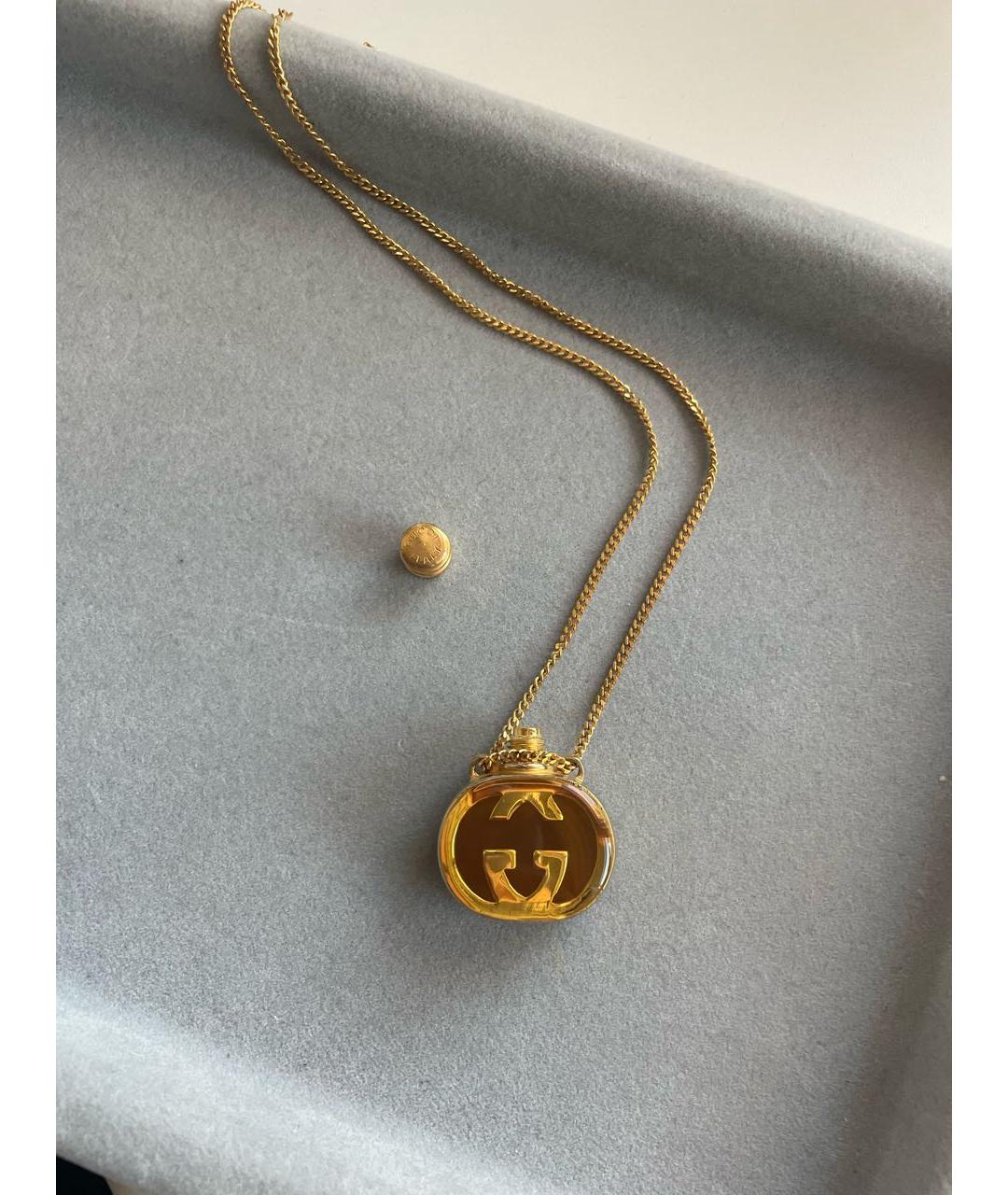 GUCCI Золотой металлический кулон, фото 7