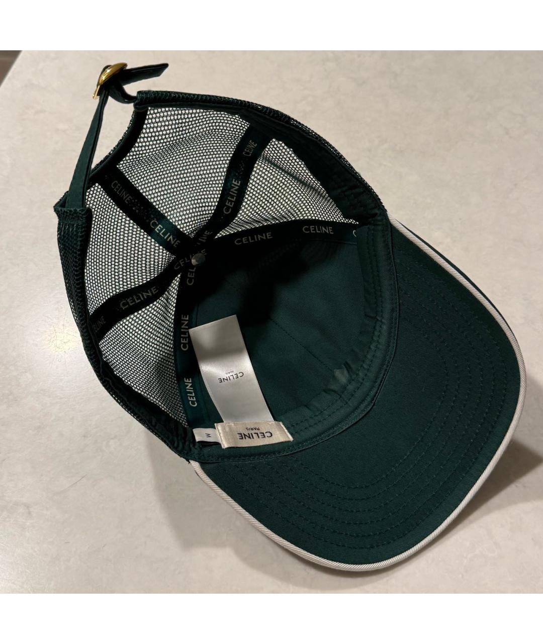 CELINE Зеленая хлопковая кепка, фото 3
