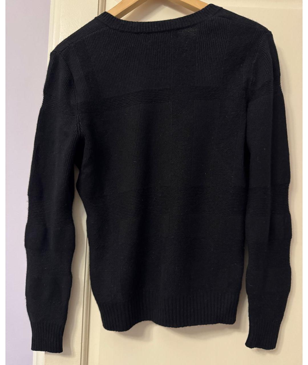 BURBERRY Черный кашемировый джемпер / свитер, фото 2