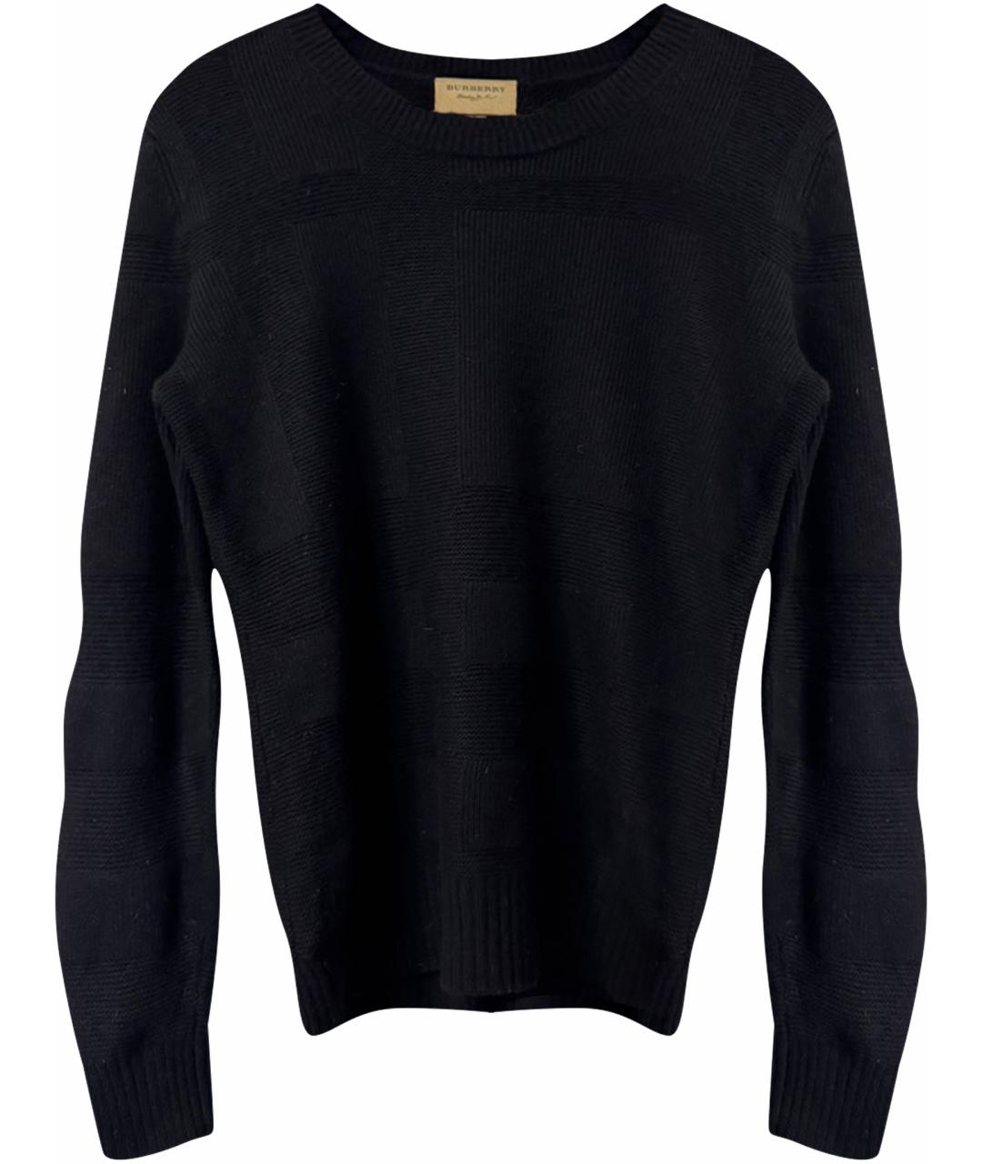 BURBERRY Черный кашемировый джемпер / свитер, фото 1