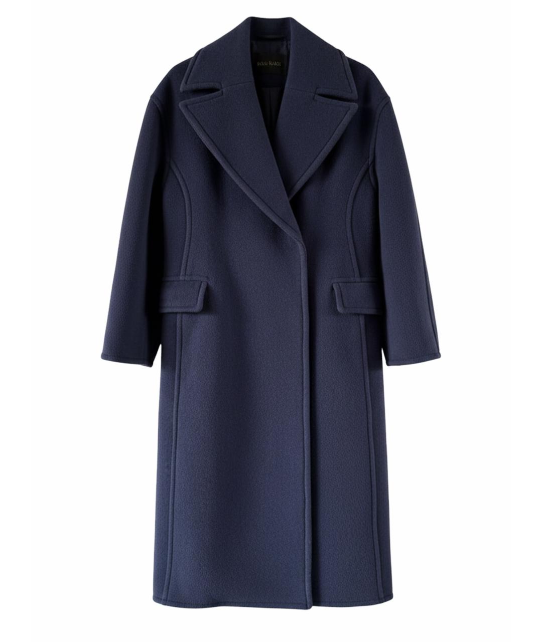 ACNE STUDIOS Темно-синее шерстяное пальто, фото 1