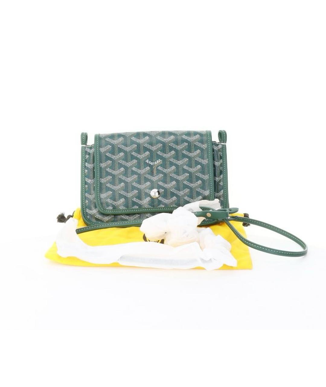 GOYARD Зеленая кожаная сумка через плечо, фото 2