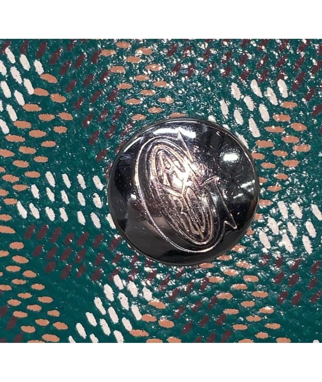 GOYARD Зеленая кожаная сумка через плечо, фото 7