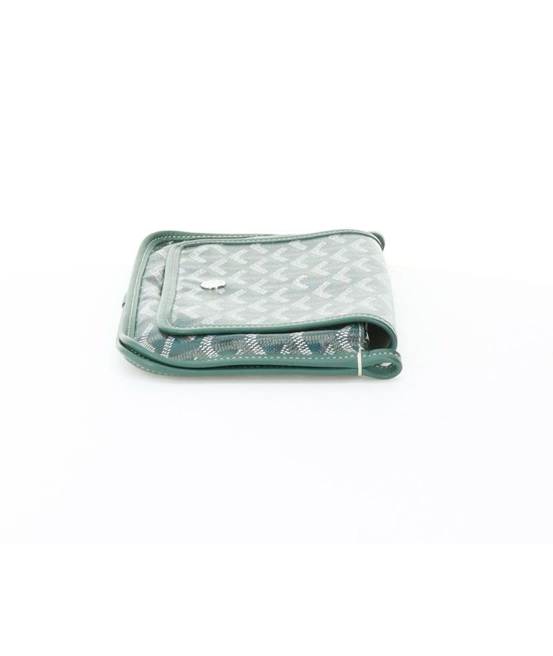 GOYARD Зеленая кожаная сумка через плечо, фото 4