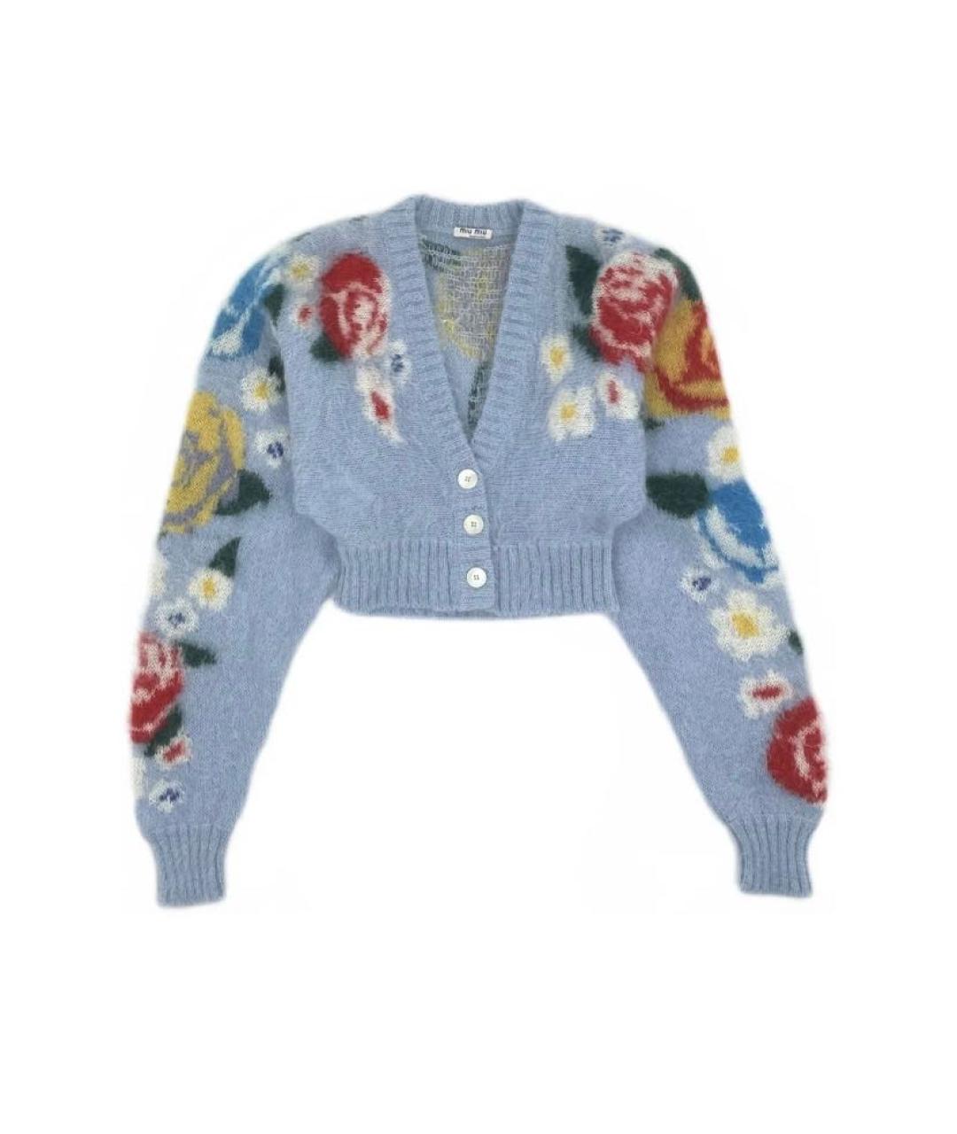 MIU MIU Мульти шерстяной кардиган, фото 1