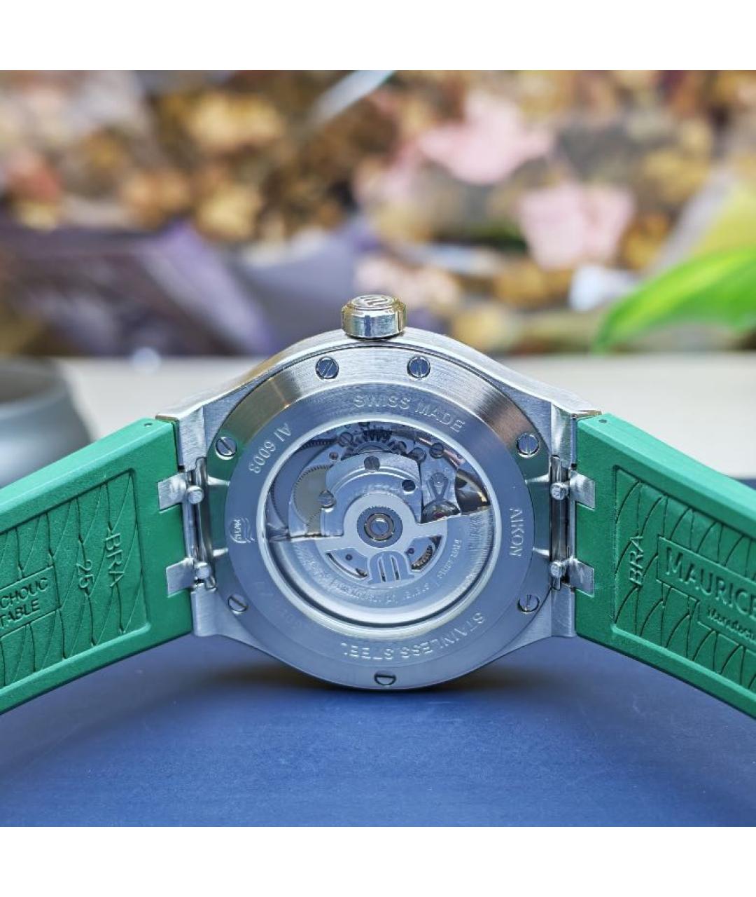MAURICE LACROIX Зеленые стальные часы, фото 6