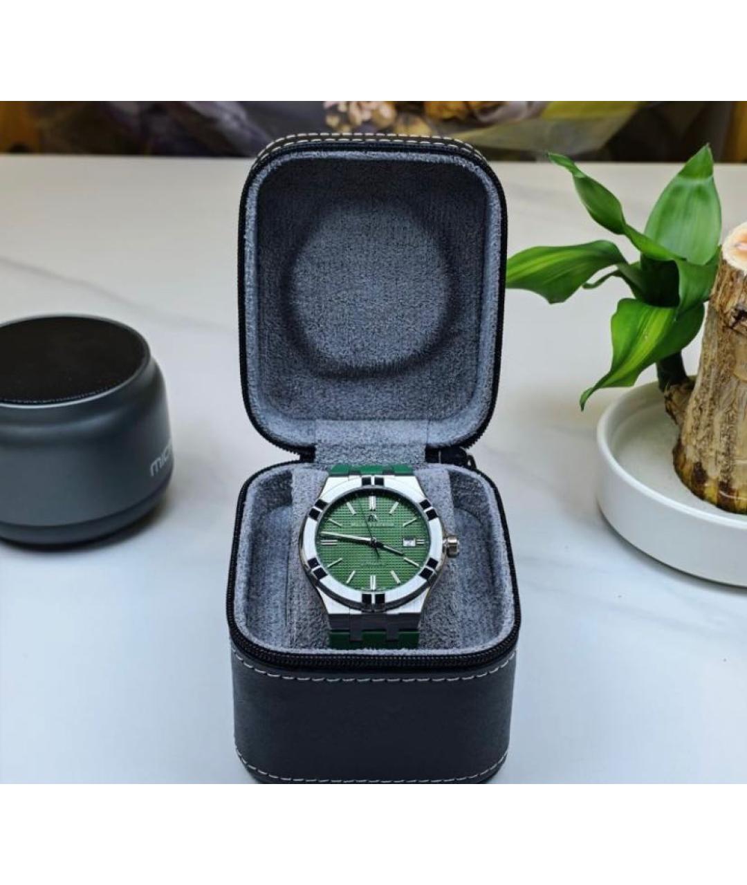 MAURICE LACROIX Зеленые стальные часы, фото 4