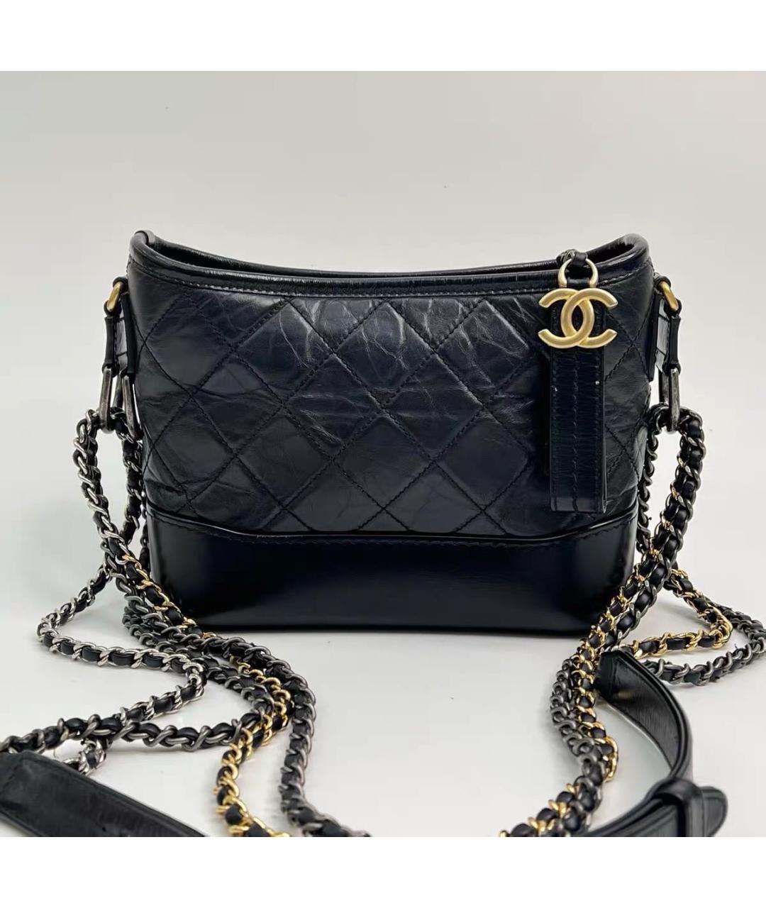 CHANEL Черная кожаная сумка через плечо, фото 2