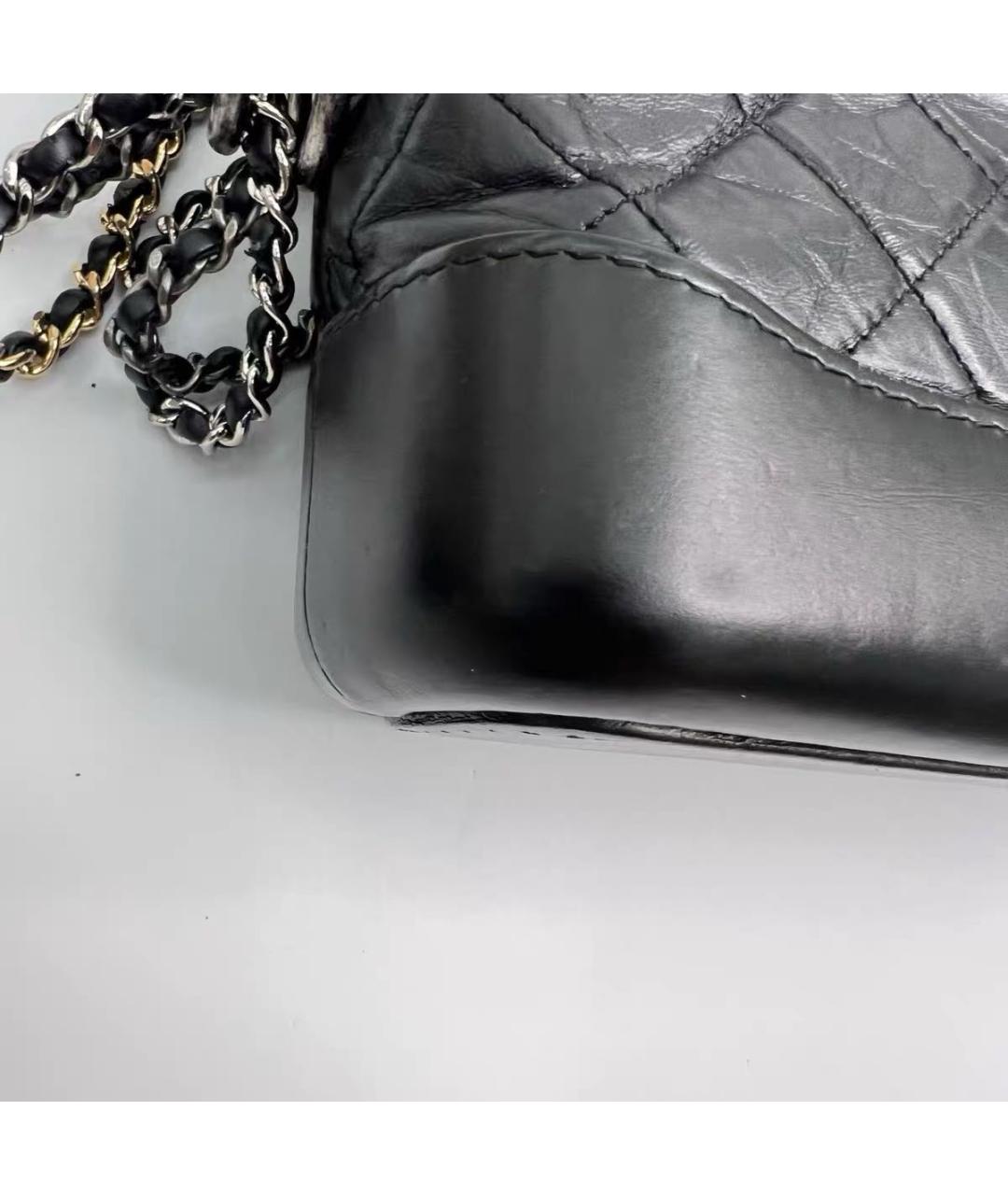 CHANEL Черная кожаная сумка через плечо, фото 8