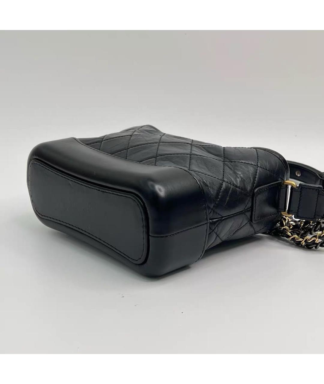 CHANEL Черная кожаная сумка через плечо, фото 5