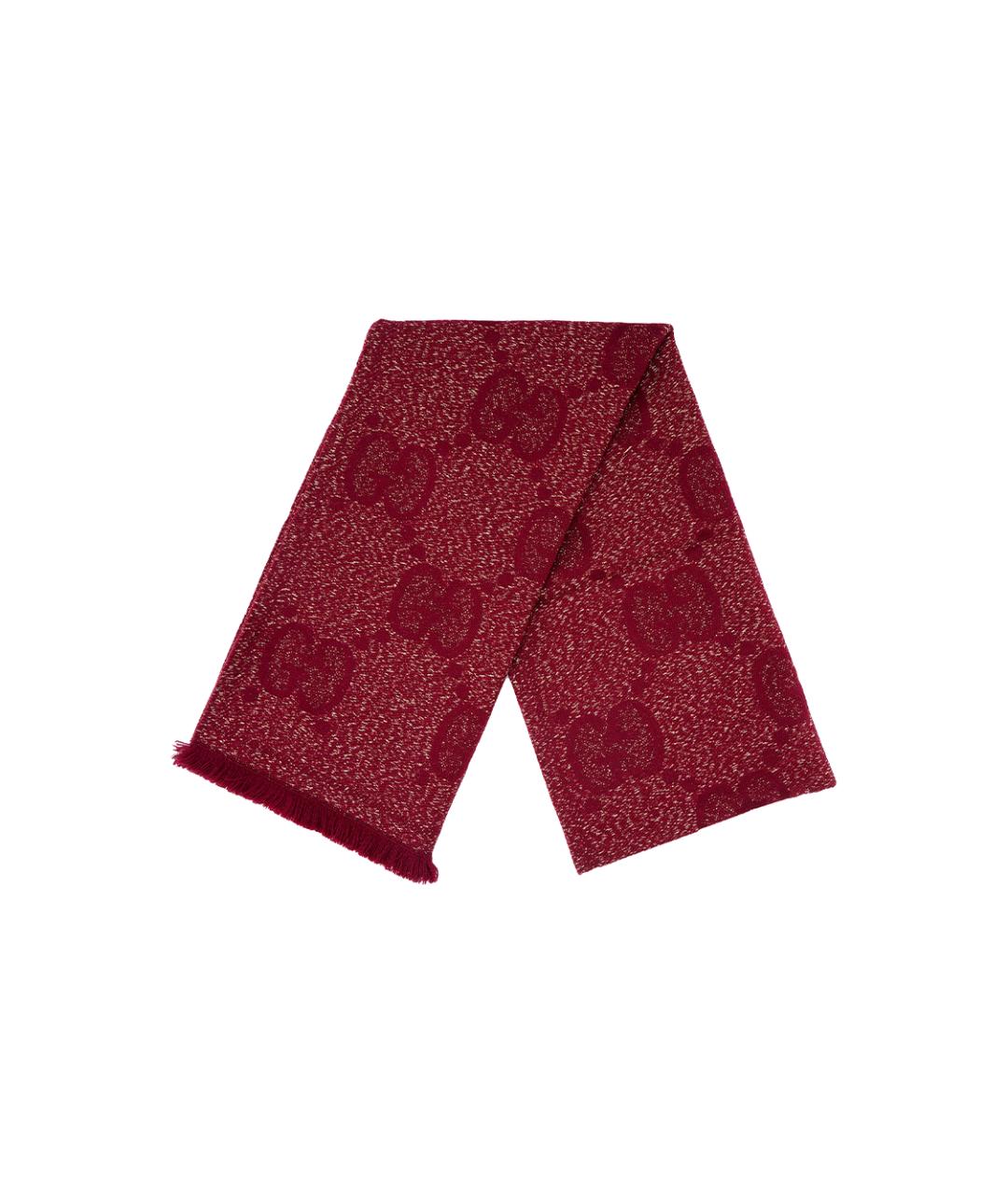 GUCCI Красный шарф, фото 2