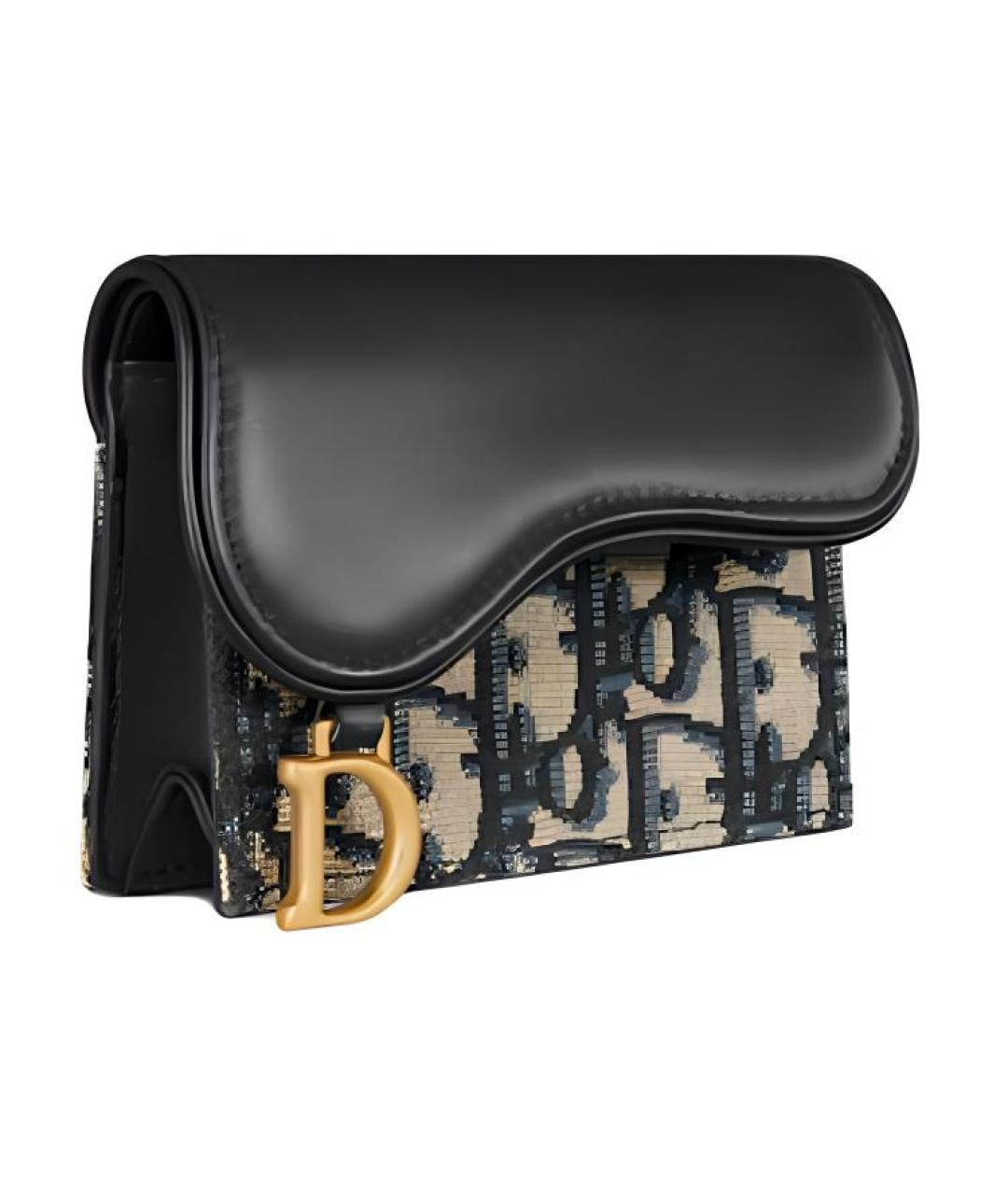 CHRISTIAN DIOR Черный кошелек, фото 2