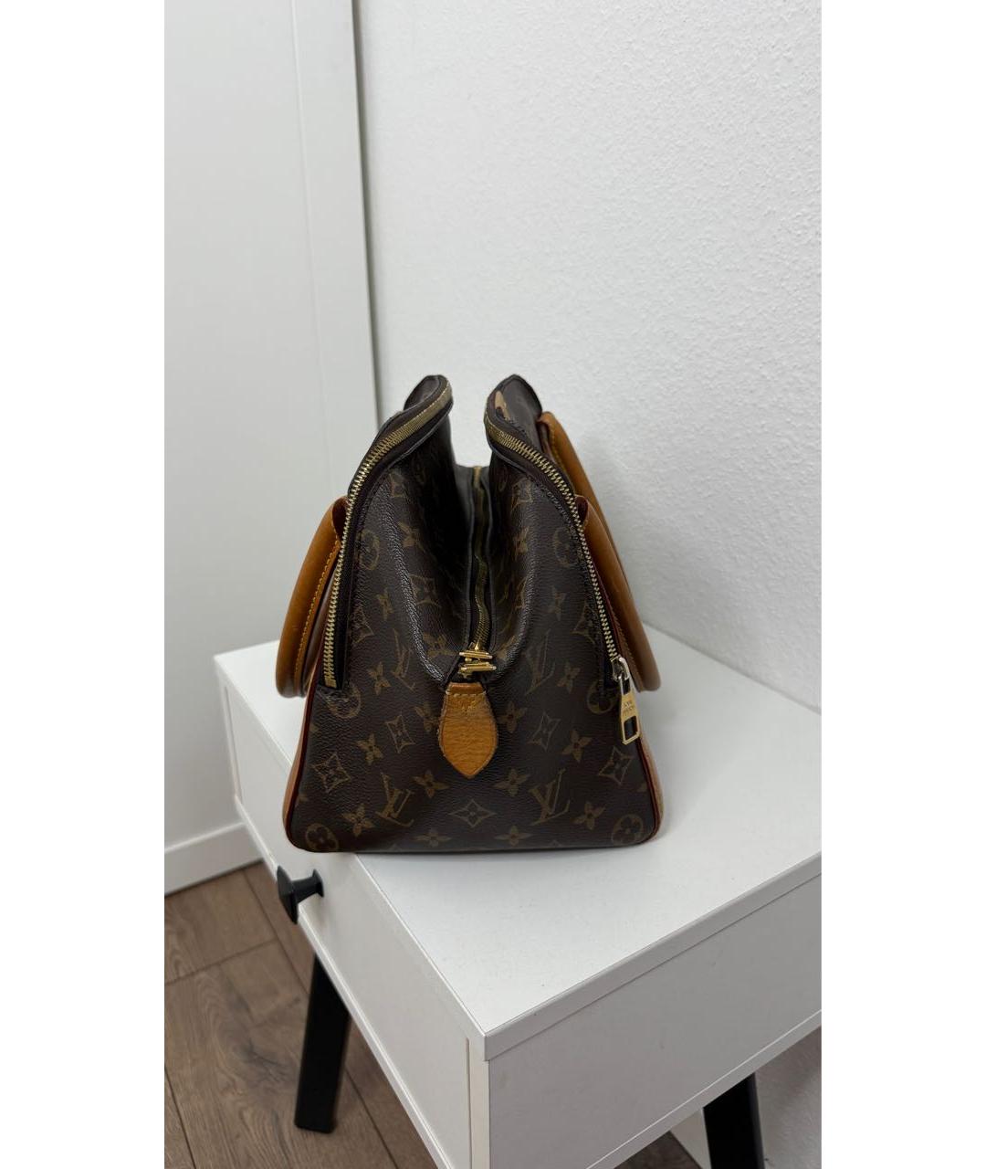 LOUIS VUITTON Коричневая сумка с короткими ручками, фото 2