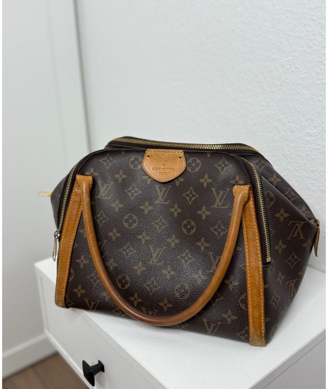 LOUIS VUITTON Коричневая сумка с короткими ручками, фото 9